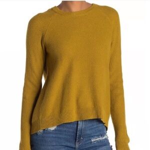 Madewell Crewneck Sweater Goldenrod Yellow Size small